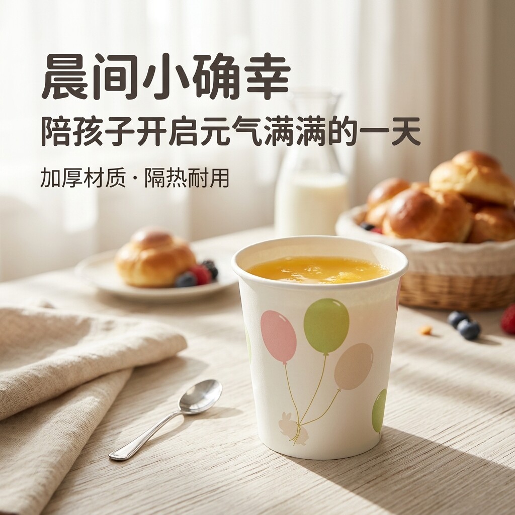 一次性纸杯加厚耐高温家用商用茶水杯子奶茶杯加硬品尝杯新款ins