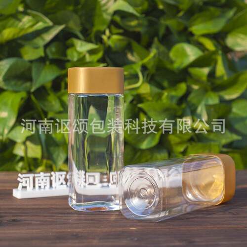 方密盖罐子正方形BBZ塑罐透四方罐食品料封明罐方瓶