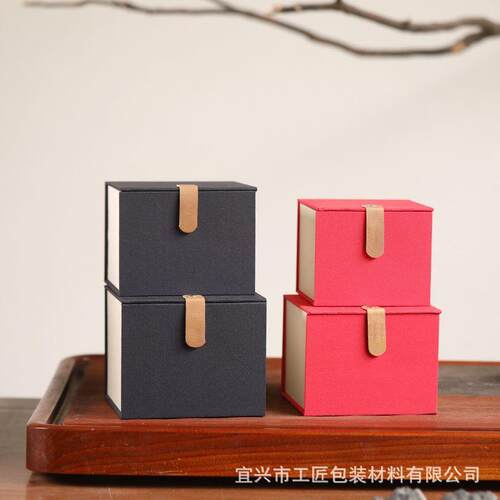 回布皮扣锦送盒纹紫砂壶古玩建盏b茶jd妆礼盒瓷器杯主TGZ人杯包装