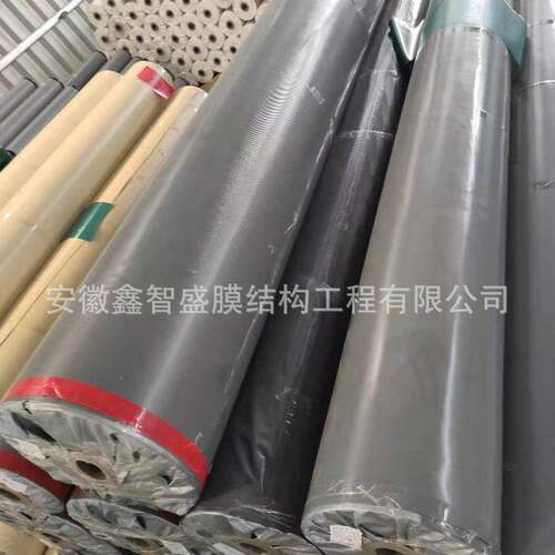 pvdf膜布厂家D现货PC膜停车棚顶布篷材料多规格膜材 PVF膜材V料多