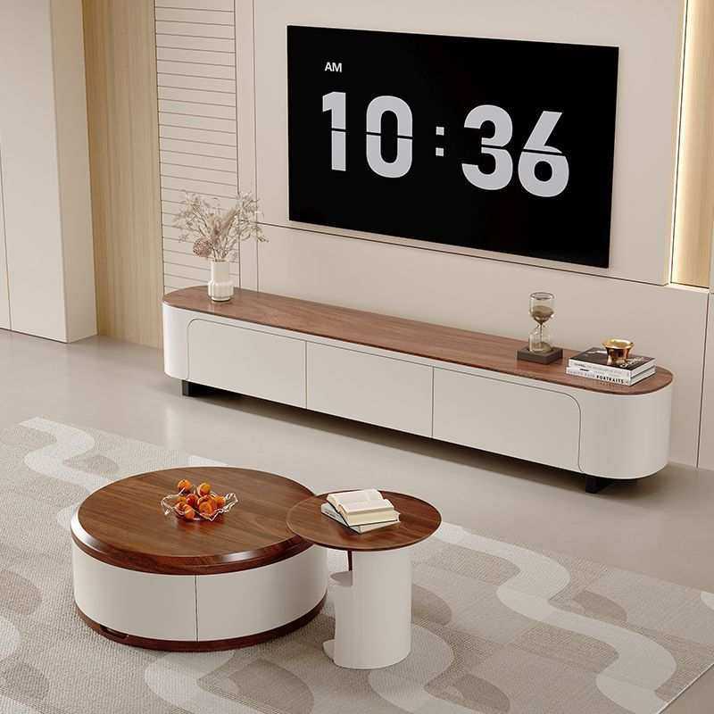 奶油风实木圆形茶几组合客厅家用2024新款轻奢简约现代茶几电视柜,模玩/动漫/周边/娃圈三坑/桌游,模型制作工具/辅料耗材,淘宝优惠券,粉丝福利购,淘宝优惠卷