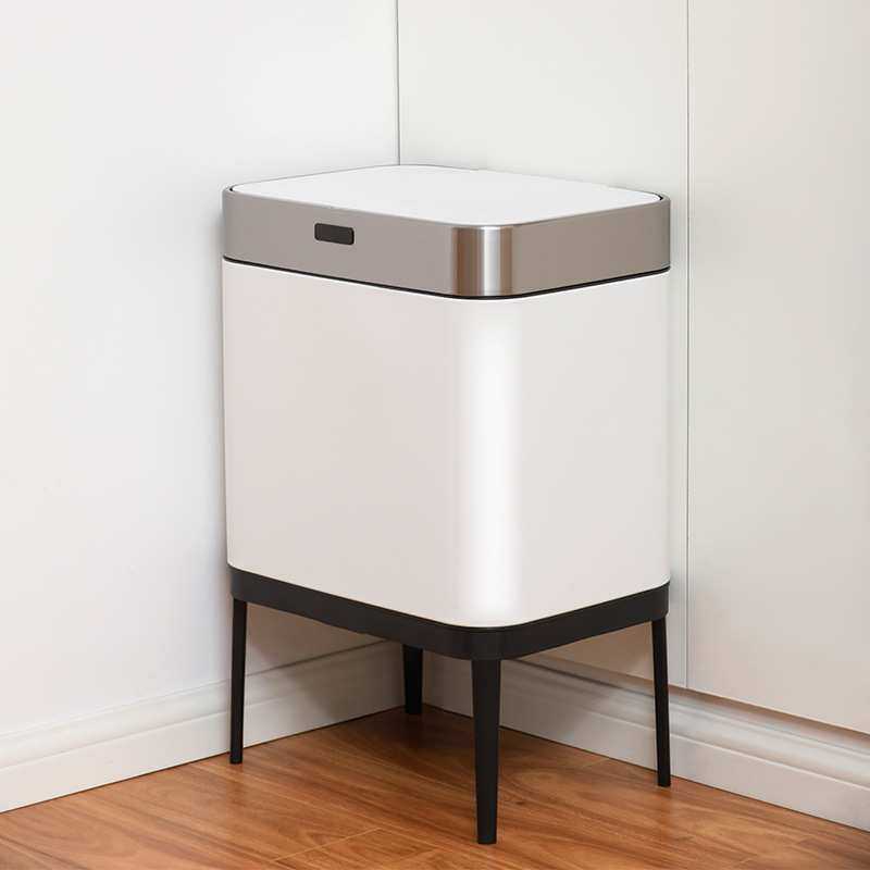 智能感应分类垃圾桶厨房家居家用不锈钢办公室高脚带盖电动收纳