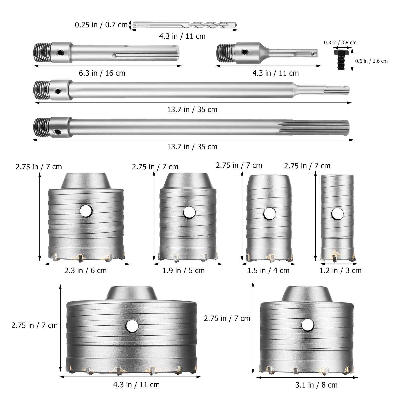 混凝土开孔器套装，墙开30  40，50，65，80，110+4接杆,模玩/动漫/周边/娃圈三坑/桌游,模型制作工具/辅料耗材,淘宝优惠券,粉丝福利购,淘宝优惠卷