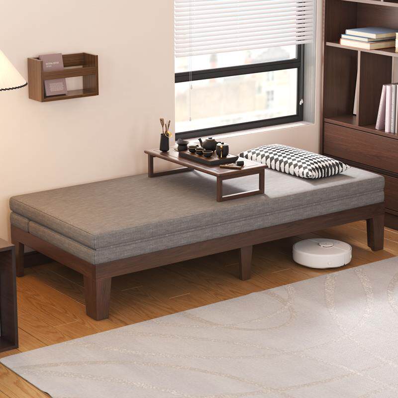 书房实木沙发床折叠两用2025新款小户型单人中式沙发床一体伸缩床