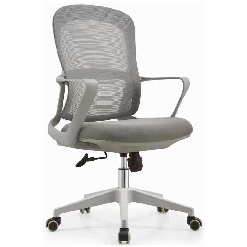 简约网布办公椅 人体工学高背电脑椅 带滚轮移动升降旋转职员椅子