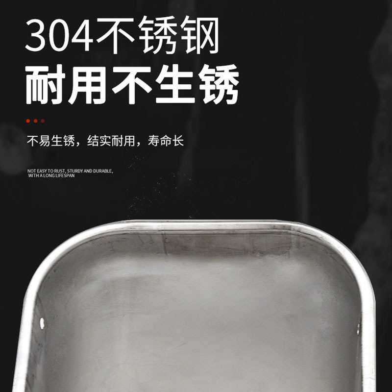 304不锈钢猪食槽母猪料槽补料槽产床料槽定位栏喂食槽加厚猪食盆
