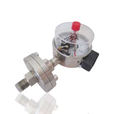 螺纹连接全钢隔电接点压力表不锈钢压力表YBN100 1MPA M20*1.5