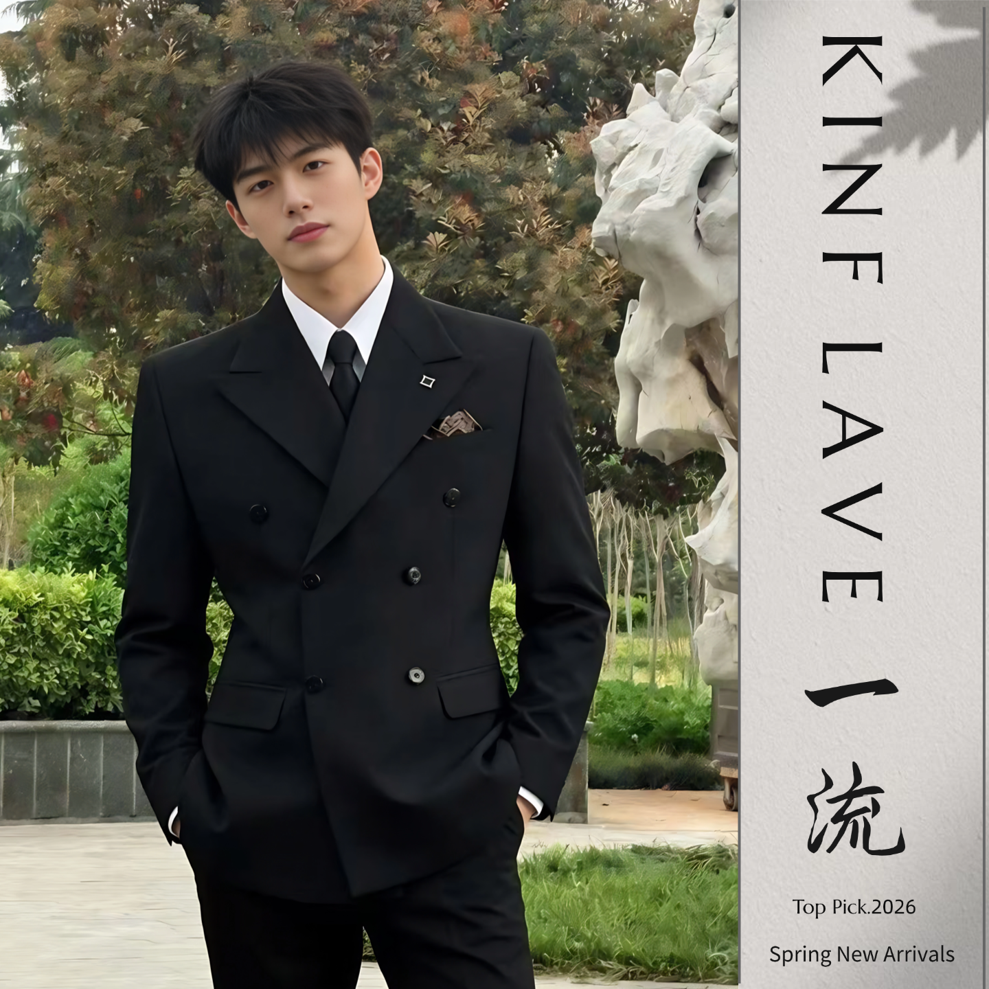 男士西服西裤西服套装修身伴郎结婚正装春秋季新款商务休闲职业