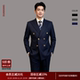 新郎结婚礼服男士 布雷泽双排扣西装 男套装 婚礼戗驳领高级感西服