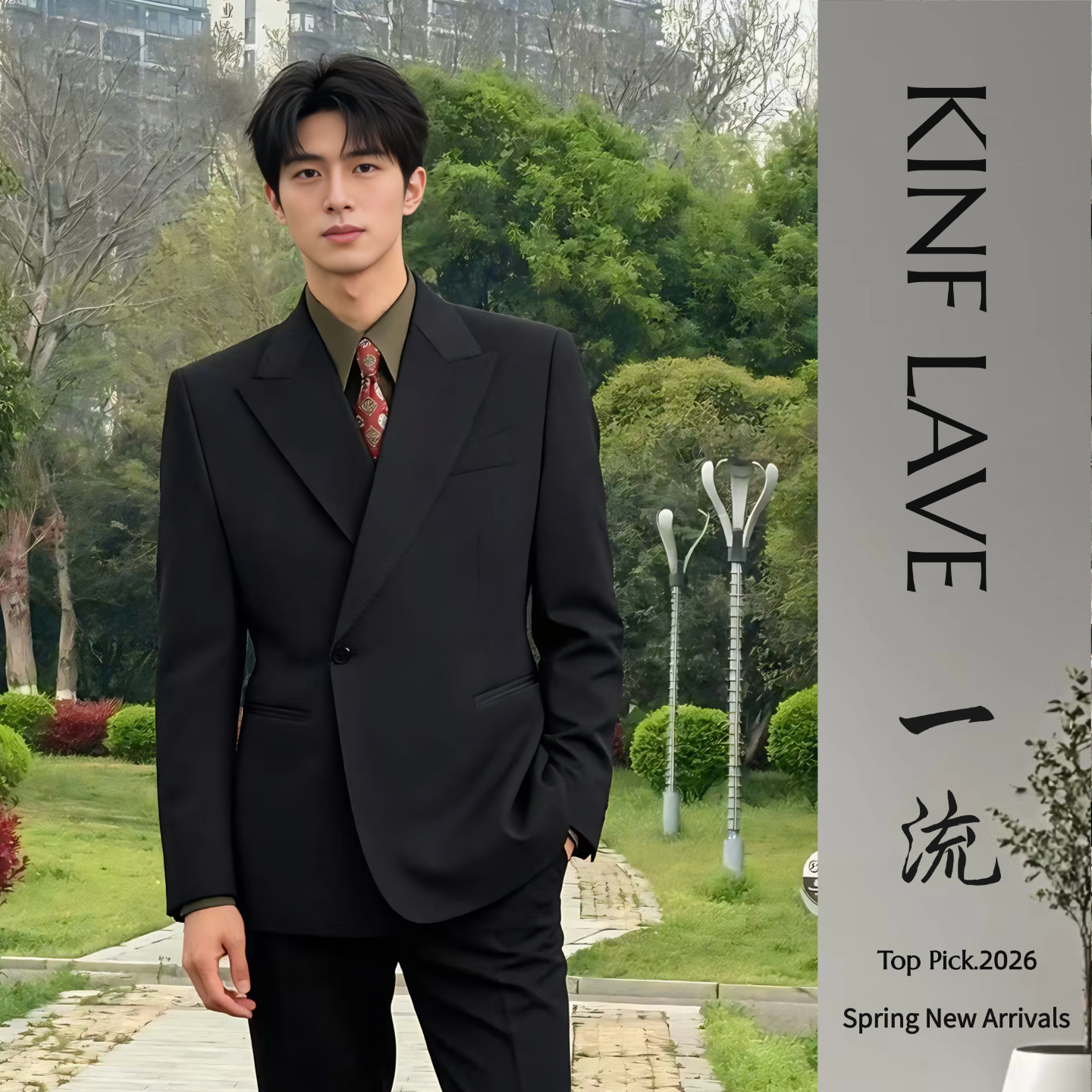 新郎结婚西服套装男士修身礼服一粒扣高级感羊毛西服套装商务正装