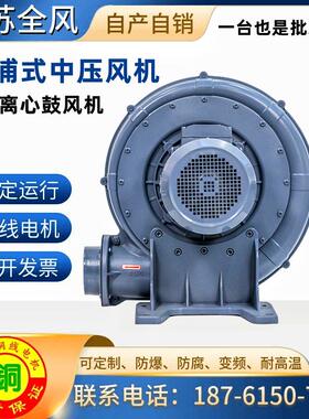 TB100-1H-2H耐高温TB125-3H隔热TB150-5H-7.5H-10H离心式中压风机