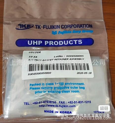 TK-Fujikin US12GR 垫片 3/4 in.