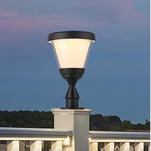 led太阳能围栏灯柱头灯小桥护栏小区花园别墅照明太阳能庭院灯