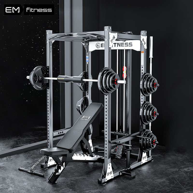 框式深蹲架多功能自由卧推架商用器材龙门架综合训练器亚马逊