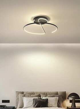 LED卧室吸顶灯 新款极简创意书房餐厅灯北欧现代简约智能主卧灯具
