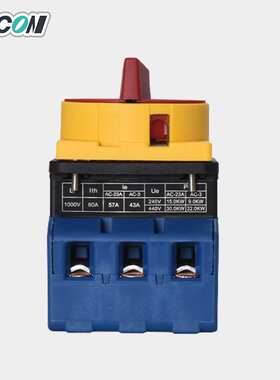 现货 Kacon凯昆MLD-063P转换63A主控3P带挂锁负载断路转换开关