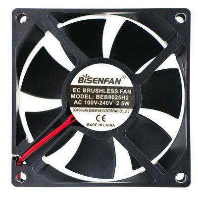 BISENFANBEB8025H2AC100-240V2.5W8厘米散热风扇