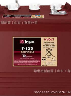 Trojan邱健蓄电池T605 T105 T105PLUS T125 T125PLUS T145富液式