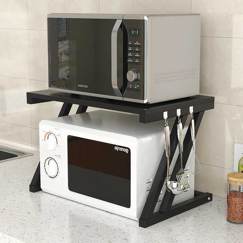 厨房置物架微波炉烤箱调料品收纳架子台面桌面多功能用品家用大全