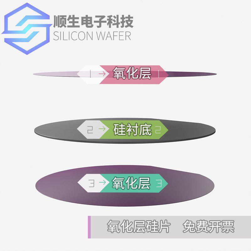 氧化硅片导电单晶硅片镀金抛光高纯度衬底晶圆片外延片SOI 绝缘片