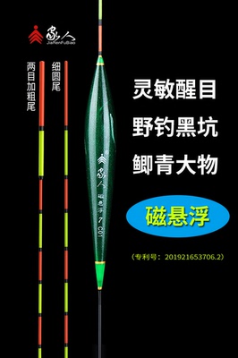 家人高级磁悬浮醒目加粗尾鱼漂高灵敏浅水野钓鲫鱼漂黑坑大物浮漂