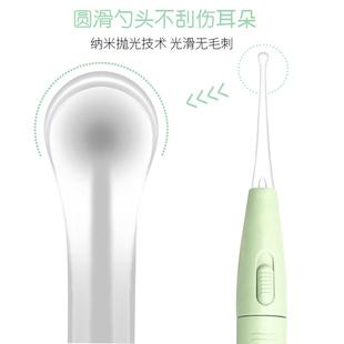 儿童发耳电池发光勺掏光耳神器婴儿扣挖耳勺灯宝掏宝采带耳工具耳