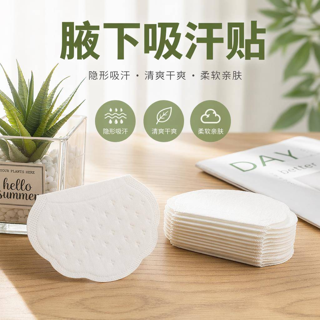 军训腋窝吸汗贴腋下止汗贴夏天止汗垫防汗衣贴超薄隐形透气口罩垫