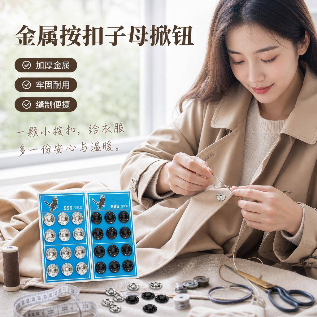 暗扣扣子按扣金属子母扣宝宝衣服摁扣隐形扣衬衣防走光扣纽扣包邮