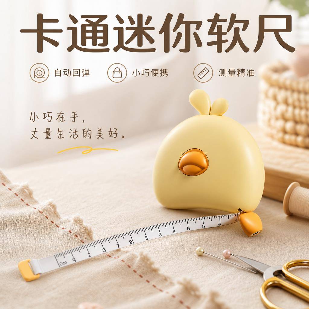 专业三围皮尺自动收缩围度卷尺健身用尺子自动精密测量腰围软尺