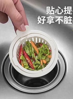 新款水槽过滤菜篮厨剩饭剩残渣过房滤防堵下水73828网防脏沥手可