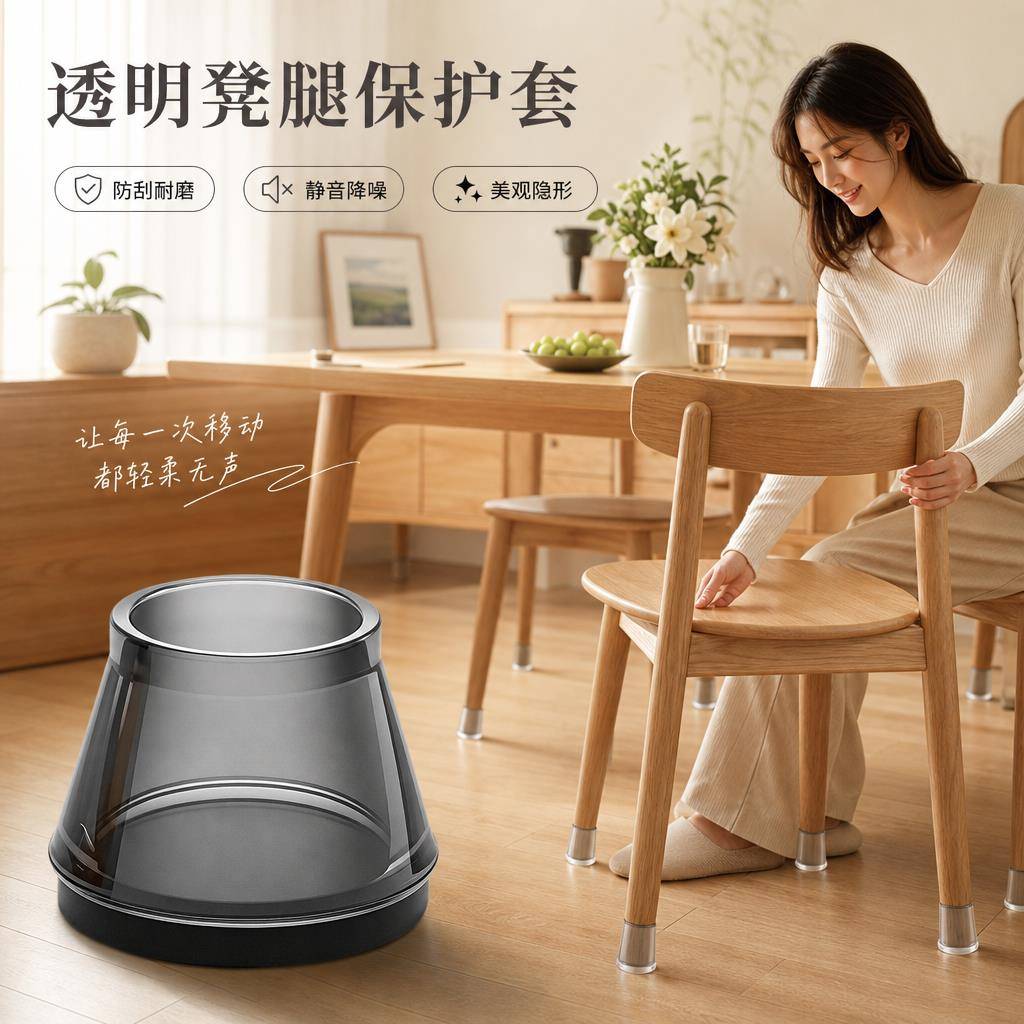 椅子脚套静音防滑耐磨桌椅脚凳子沙发板凳保护通用桌脚垫固定橡胶