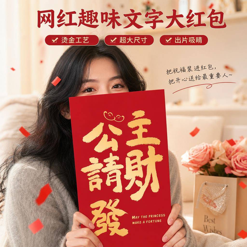 生日快乐超大惊喜红包万元利是封个性创意礼物2026新款高档送女友