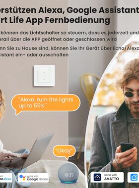 欧规开关WiFi智能灯开关 适配AlexaGoogle涂鸦智控APP远程控制
