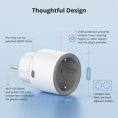 Sonoff S60 TPG 英规Wifi 智能插座电量统计远程控制语音定时插座