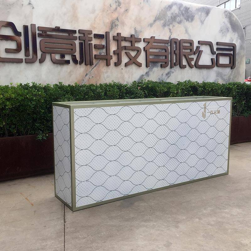 花箱简约户外商场室外步行街隔断花架售楼处装饰方形绿植花槽厂家