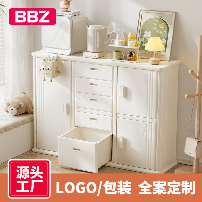 儿童玩具收纳柜宝宝分类置物收纳架斗柜婴儿储物柜喂养台衣柜一体