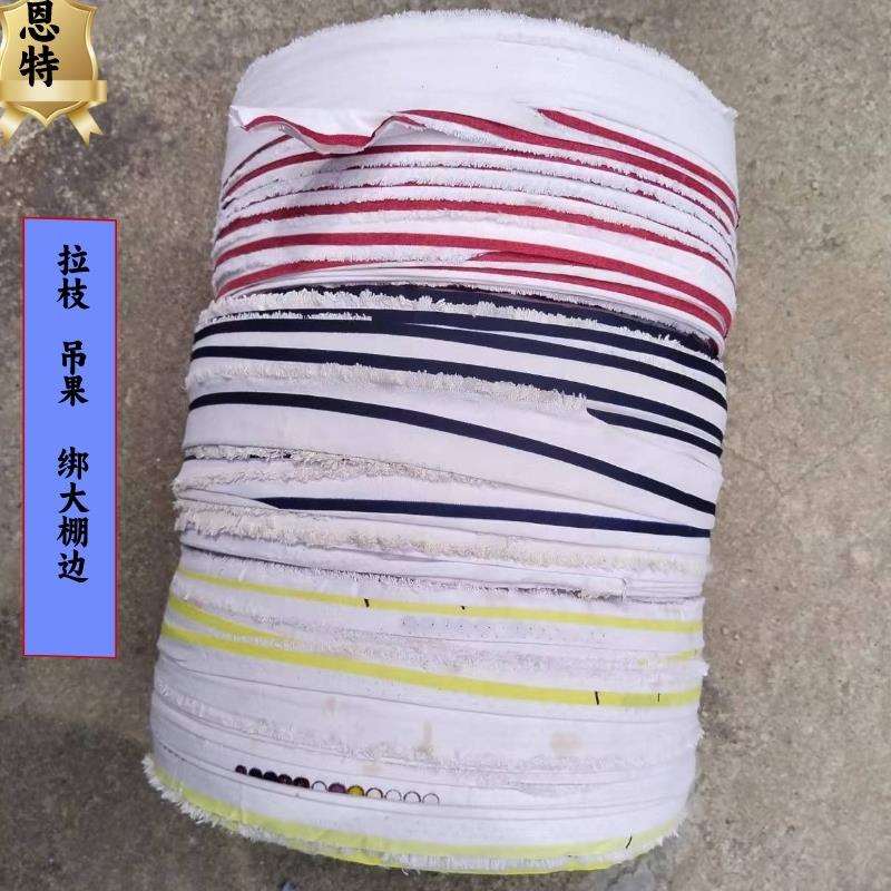 铜仁市供蔬菜辣椒拉枝布带3-5公分拉力大米数长涤棉黑白布条