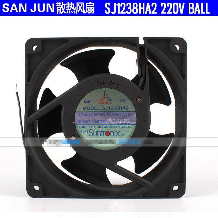 SANJUN/三巨SJ1238HA2AC220V0.13A双滚珠工业机柜散热风扇,纺织面料/辅料/配套,纺织机械配件,淘宝优惠券,粉丝福利购,淘宝优惠卷