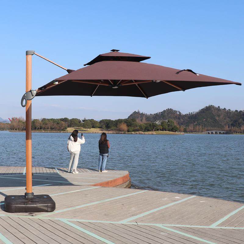 户外太阳能遮阳伞庭院伞别墅花园伞加粗摆摊太阳伞露台大罗马伞,纺织面料/辅料/配套,纺织机械配件,淘宝优惠券,粉丝福利购,淘宝优惠卷