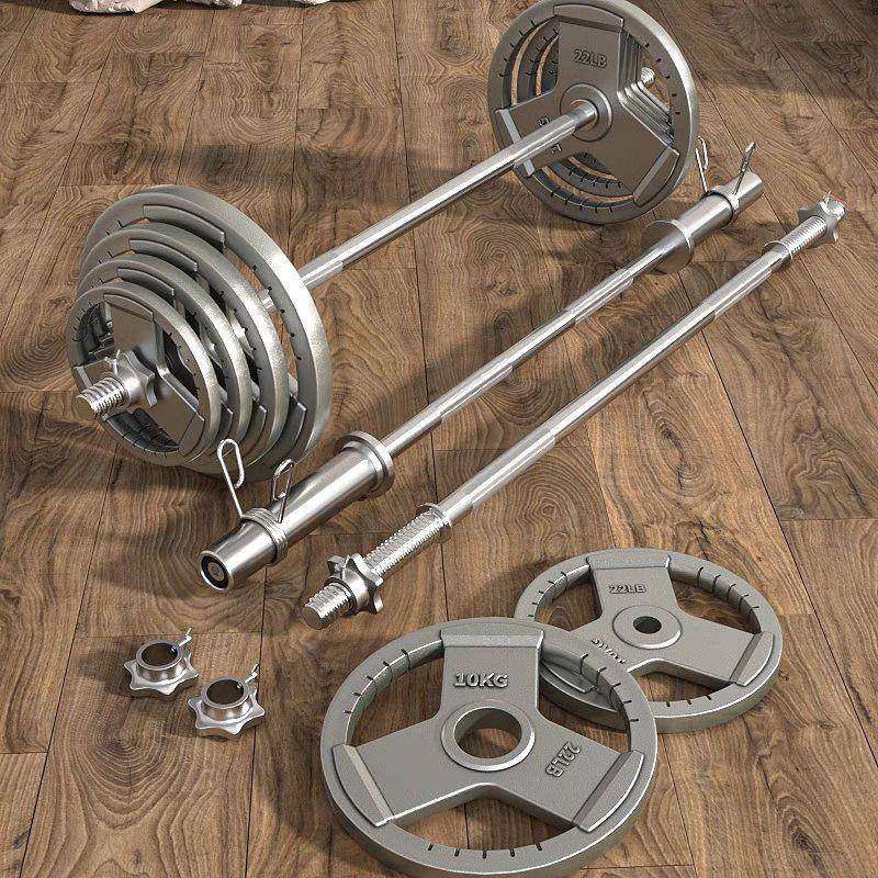 杠铃全套一整套装组合举重卧推纯铁100kg全套杠铃家庭健身器材,智能设备,其他智能设备,淘宝优惠券,粉丝福利购,淘宝优惠卷