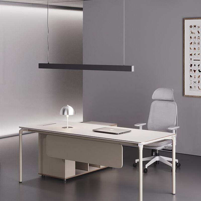老板办公桌简约现代单人总经理主管办公室家具轻奢电脑桌椅组合