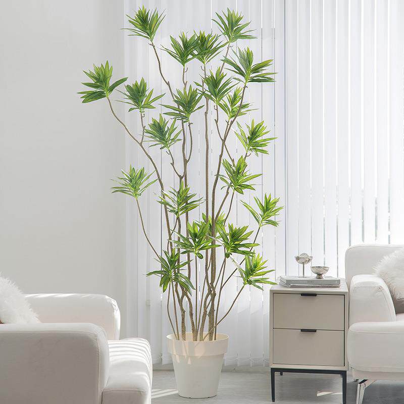 百合竹仿真绿植大型室内仿生假盆栽植物盆景客厅真办公