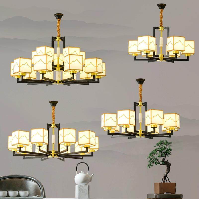 经典新中式客厅吊灯实惠大气餐厅灯家用现代卧室茶室中国风书房灯