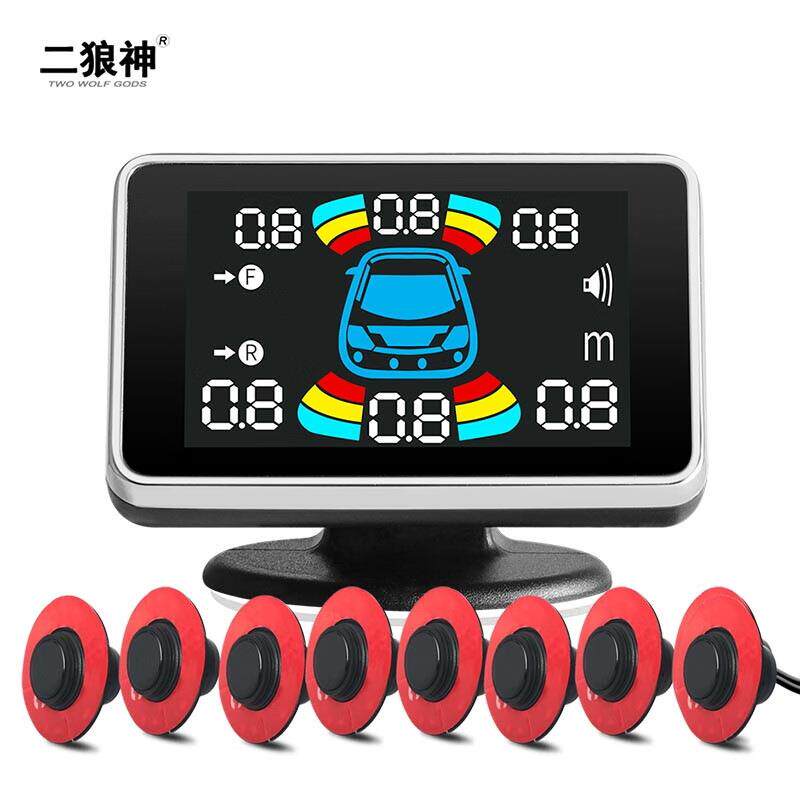 二狼神内嵌平面探头前后置倒车雷达不误报如原车原配探测准确