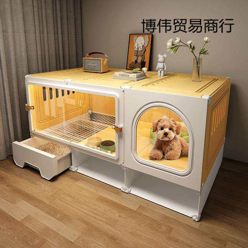狗笼子带厕所分离一室一厅一卫宠物笼窝家用小型犬泰迪柯基狗别墅