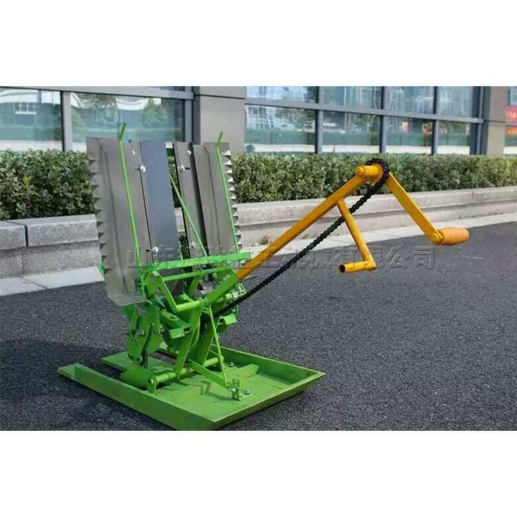 两行人力小型手摇插秧机 农用水稻插秧种植机 手动步退式播种机
