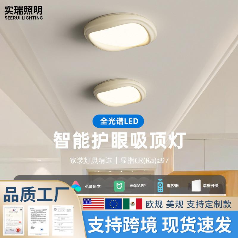 奶油风吸顶灯过道玄关现代简约楼道吸顶灯2025年新款亚克力吸顶灯