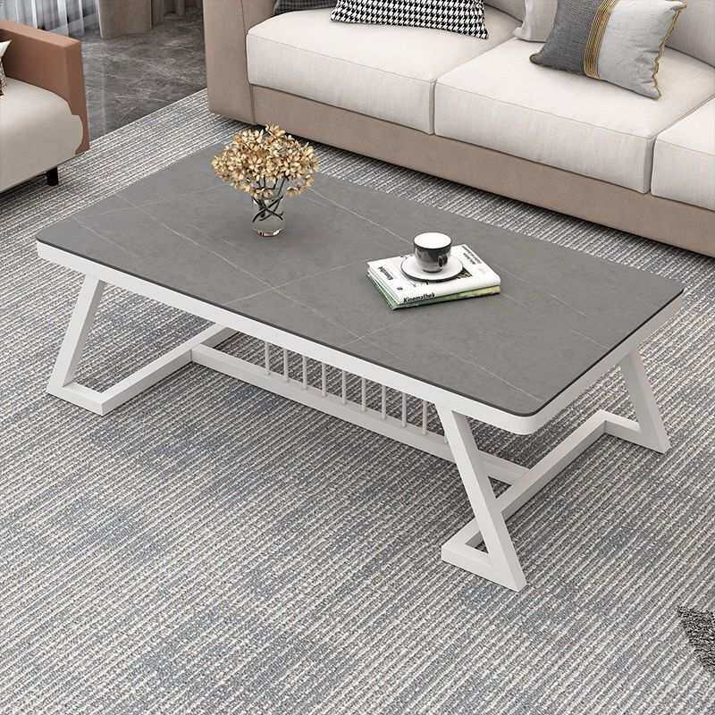 新款岩板茶几小户型家用客厅出租屋简约现代网红阳台轻奢茶几组合