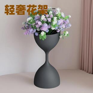 北欧花架子室内客厅落地式轻奢花架置物架墙角阳台简约铁艺花盆架