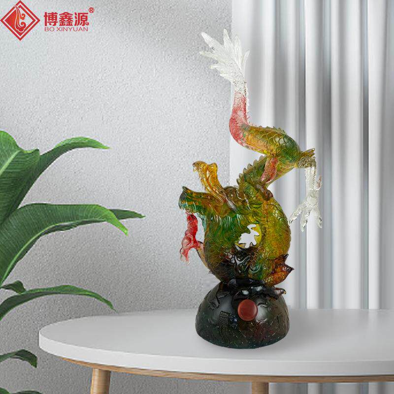 海鲜姿造装饰创意中式龙摆件盘装饰拼盘摆件海鲜刺身摆盘装饰高档